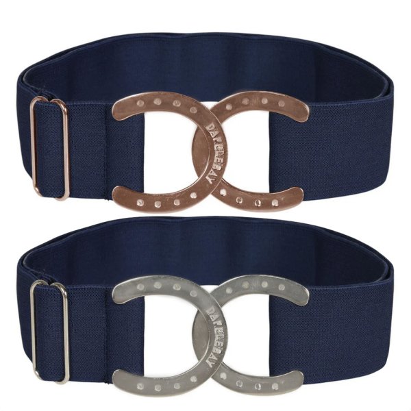 Dapplebay Horse Shoe Elastic Belt - Navy
