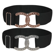 Dapplebay Horse Shoe Elastic Belt - Black