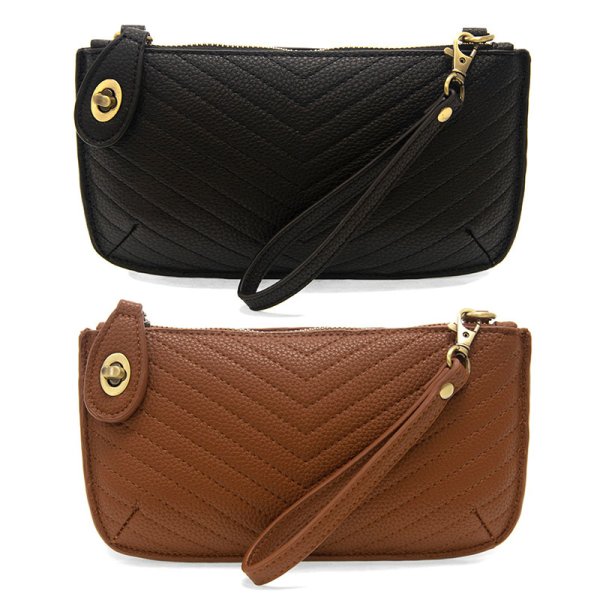 Joy Susan Quilted Mini Crossbody Wristlet Clutch