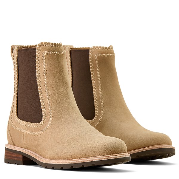 Ariat Wexford Whipstitch Chelsea Boot – Camel Suede