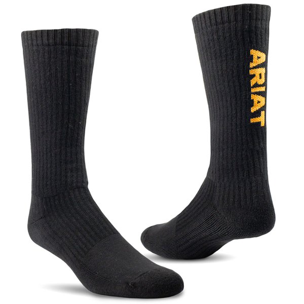 Ariat Work Premium Ringspum Cotton Socks (3 pack)