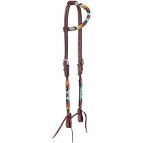 Tough1 Royal King Phoenix Beaded Single Ear Headstall