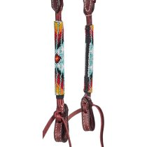 Tough1 Royal King Phoenix Beaded Single Ear Headstall