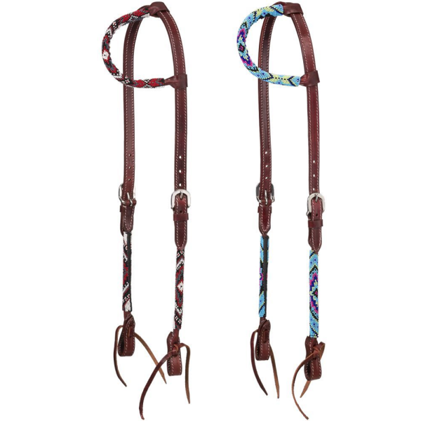 Tough1 Royal King Diamond Beaded Single Ear Headstall