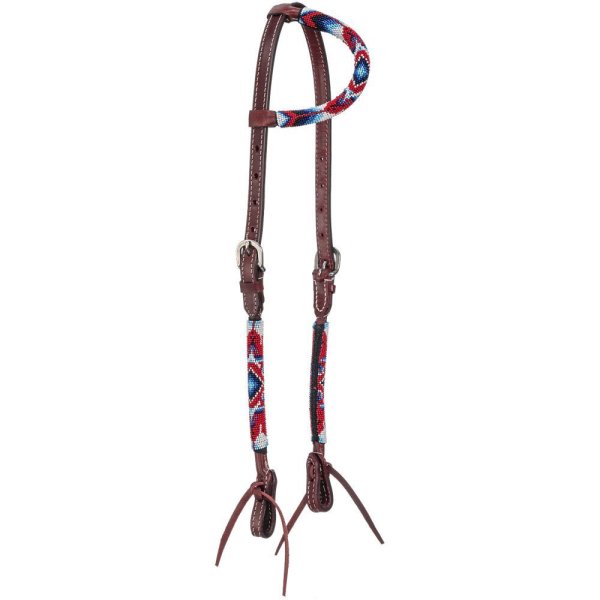 Tough1 Santa Fe Beaded Single Ear Headstall