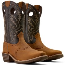 Ariat Heritage Roughstock Boots in Brown Oiled Rowdy