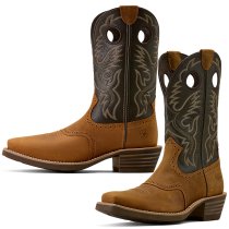 Ariat Heritage Roughstock Boots in Brown Oiled Rowdy