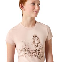 Ariat Ethereal Equine T-Shirt for Girls – Sepia Rose