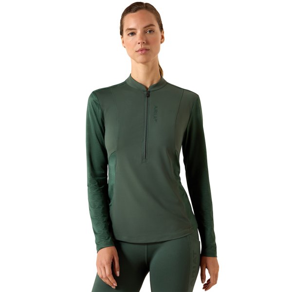 Ariat Breathe 1/2 Zip Baselayer – Monstera Green