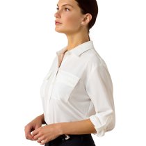 Ariat SolVeil Button-Down Shirt – White