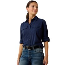 Ariat SolVeil Button-Down Shirt – Navy