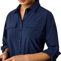 Ariat SolVeil Button-Down Shirt – Navy