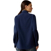 Ariat SolVeil Button-Down Shirt – Navy