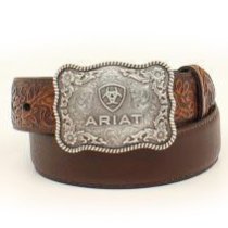 Ariat Western Belt and Belt Buckle for Kids