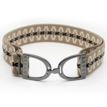 Hudson x Ellany Harlow 1.5″ Gunmetal Stirrup Elastic Belt