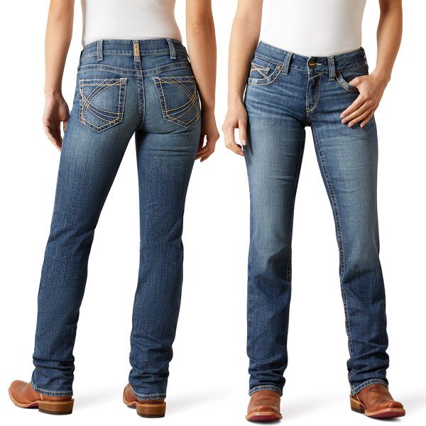 Ariat Mid Rise Estelle Straight Leg Jeans