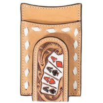 3D Men’s Money Clip Wallet – Hand Painted Ace Cards
