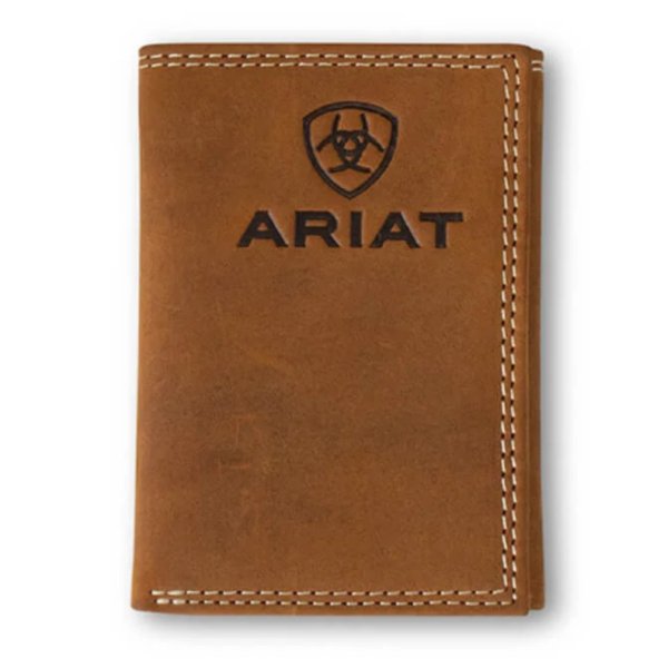 Ariat Tri-fold Wallet with Embossed Logo