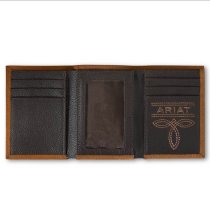Ariat Tri-fold Wallet with Embossed Logo