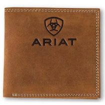 Ariat Bi-fold Wallet with Embossed Logo and Shield
