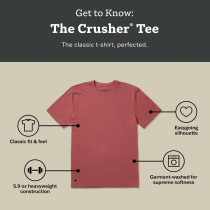 Life is Good Dog Dad Crusher Tee – Men's Heather Gray T-Shirt
