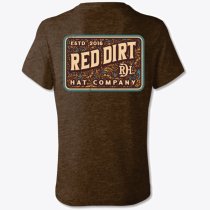 Red Dirt Hat Co. Tooled Leather T-Shirt – Brown