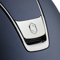 Samshield Miss Shield 2.0 Shadowmatt Riding Helmet – Matte Blue with Black Chrome Trim