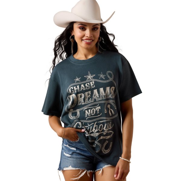 Ariat Chase Dreams Not Cowboys T-Shirt – Women's