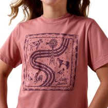 Ariat Farm Quilt T-Shirt for Girls
