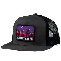 Red Dirt Hat Co. Nightfall Trucker Cap – Charcoal & Black