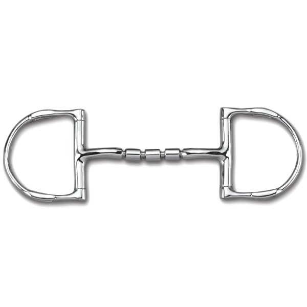 Myler Dee Bit with Hooks Mullen Triple Barrel