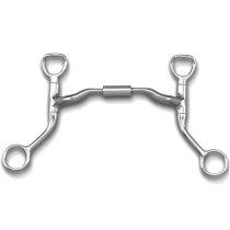 Myler Bit HBT Shank with Low Port Comfort Snaffle