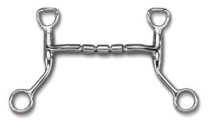 Myler Bit HBT Shank with Sweet Iron Mullen Triple Barrel