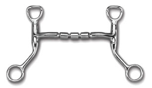 Myler Bit HBT Shank with Sweet Iron Mullen Triple Barrel