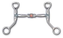 Myler Bit HBT Shank with Comfort Snaffle with Copper Roll