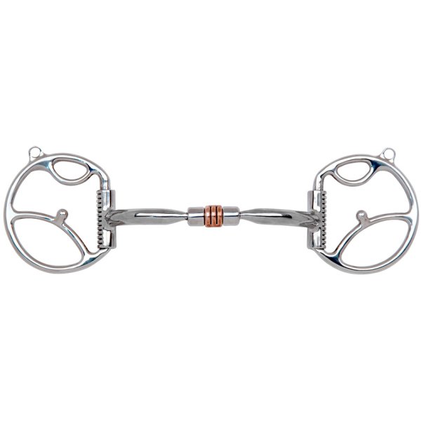 Myler Western Dee Bit with Copper Roller Comfort Snaffle