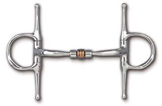 Myler Full Cheek Bit with Comfort Snaffle and Copper Roll