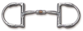 Myler Dee Bit with Hooks and Comfort Snaffle with Roller