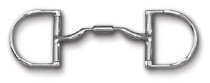Myler Dee Bit with Hooks and Low Port Comfort Snaffle