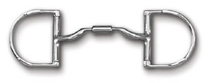Myler Dee Bit with Hooks and Low Port Comfort Snaffle