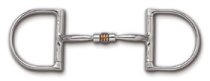 Myler Dee Bit without Hooks Comfort Snaffle with Roller