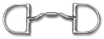 Myler Dee Bit without Hooks Low Port Comfort Snaffle