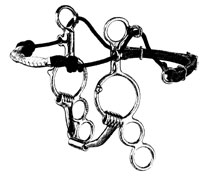 Myler 3-Ring Combination Bit with Sweet Iron Snaffle