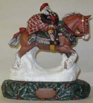 Russian Santa on Orlov Trotter Horse