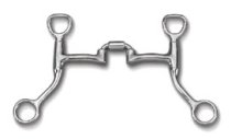 Myler Bit HBT Shank with Sweet Iron Correctional Low Port