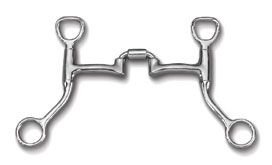 Myler Bit HBT Shank with Sweet Iron Correctional Low Port