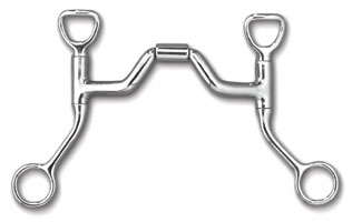 Myler Bit HBT Shank with Sweet Iron Ported Barrel