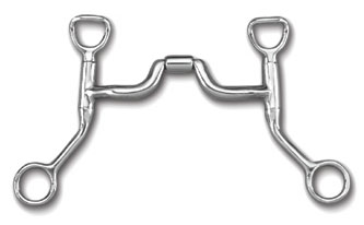 Myler Bit HBT Shank with Sweet Iron Narrow Ported Barrel
