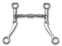 Myler Bit Flat Shank with Comfort Snaffle Wide Barrel