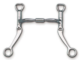 Myler Bit Flat Shank with Comfort Snaffle Wide Barrel